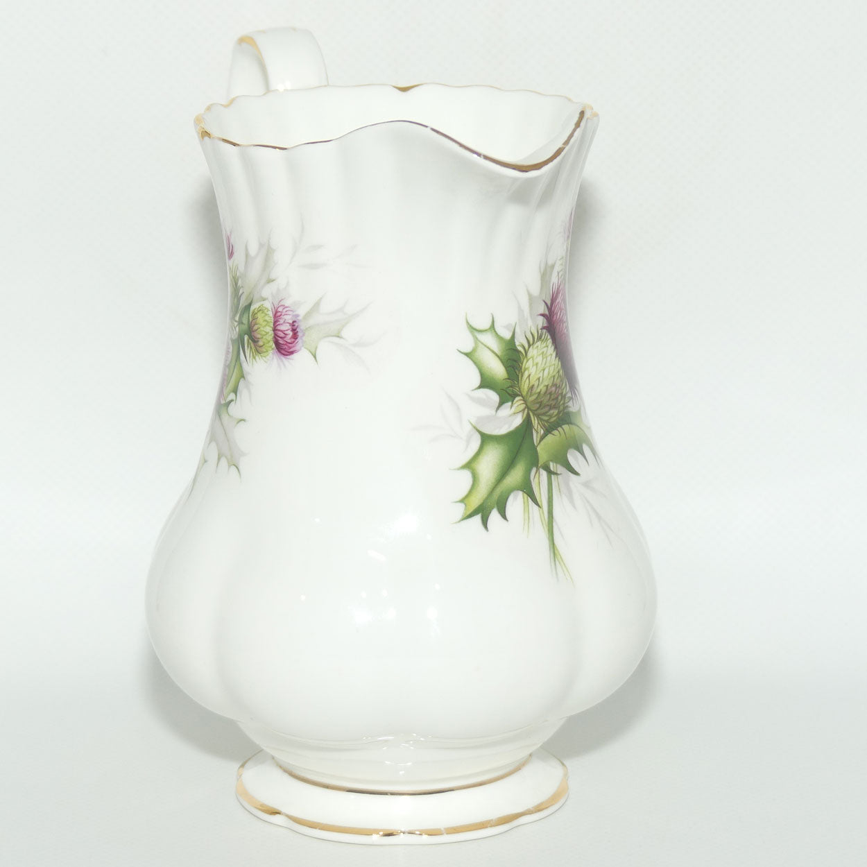 Royal Albert Bone China England Highland Thistle tall milk jug