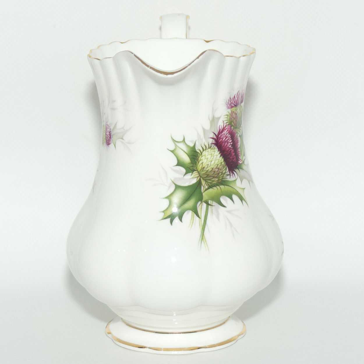 Royal Albert Bone China England Highland Thistle tall milk jug