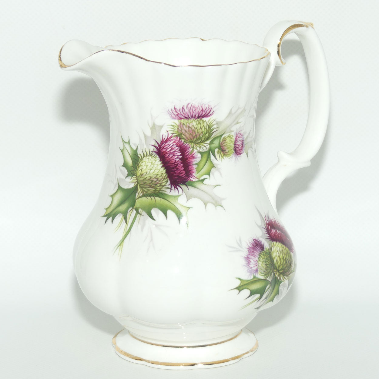 Royal Albert Bone China England Highland Thistle tall milk jug