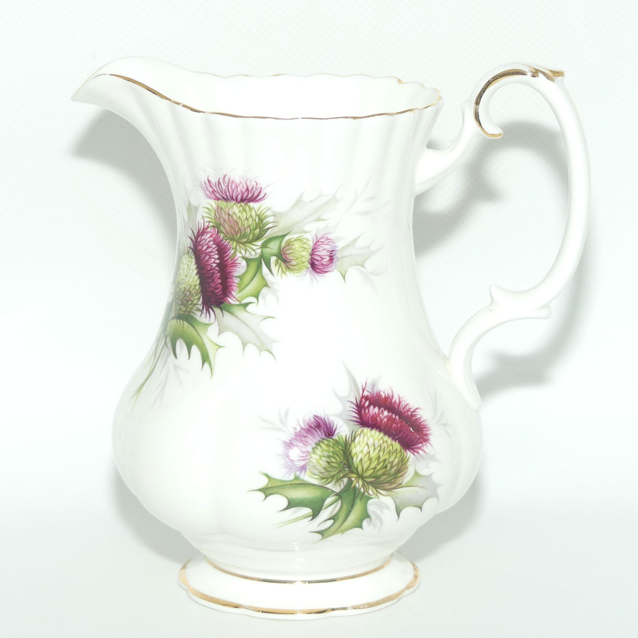 Royal Albert Bone China England Highland Thistle tall milk jug