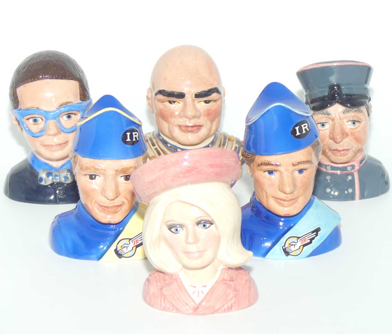 Beswick Thunderbirds set of 6 busts (Ltd Ed)