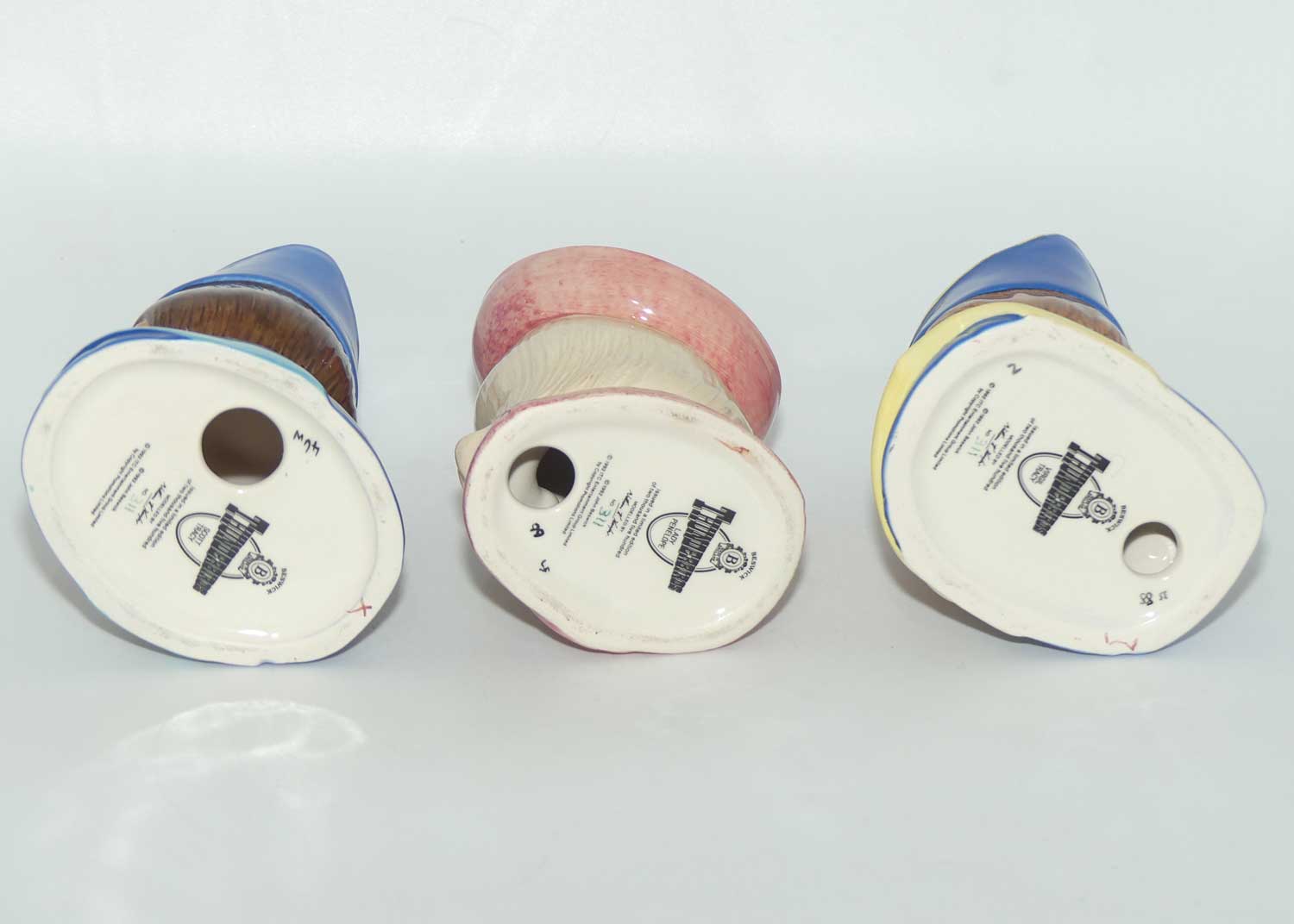 Beswick Thunderbirds set of 6 busts (Ltd Ed)