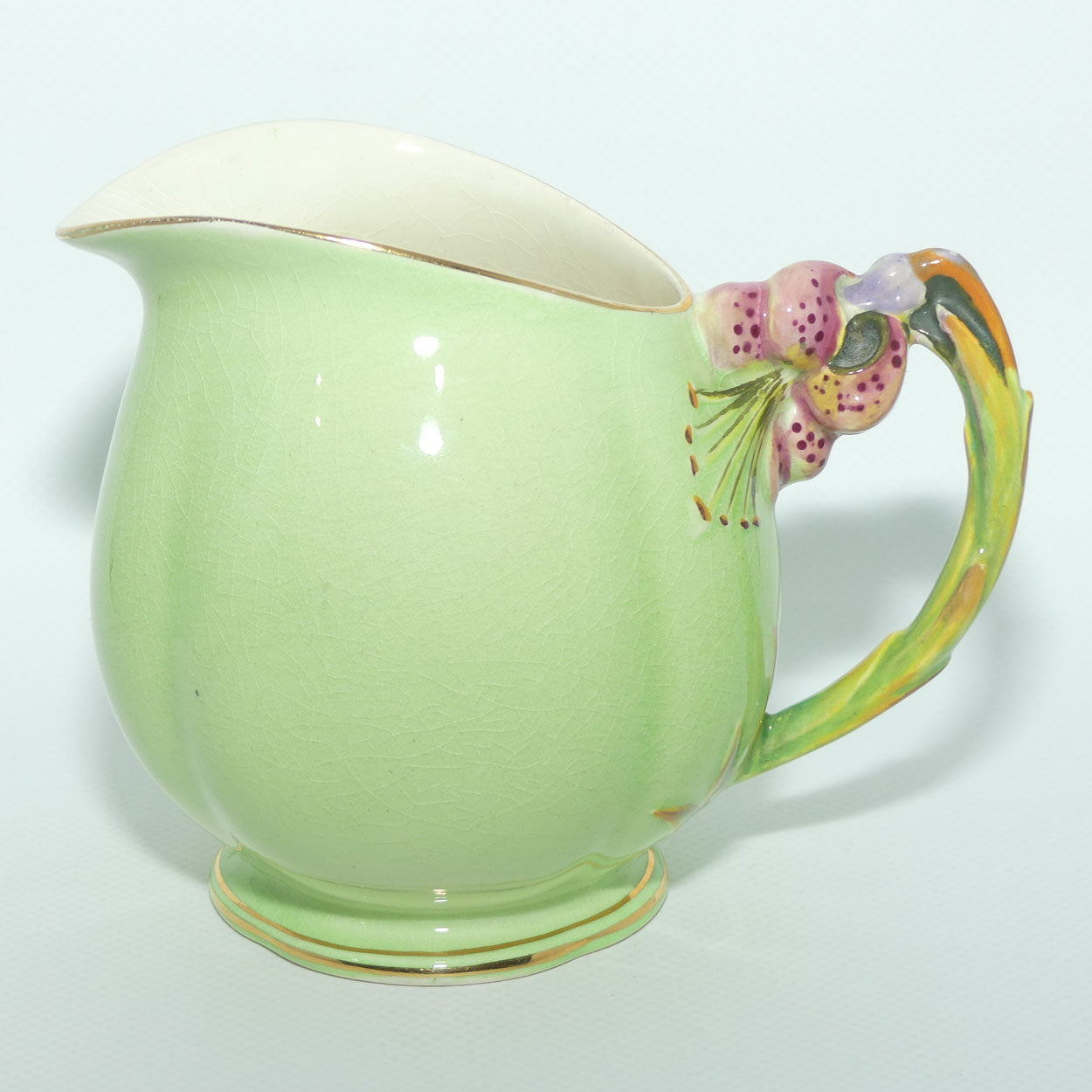 Royal Winton Tiger Lily jug | Green
