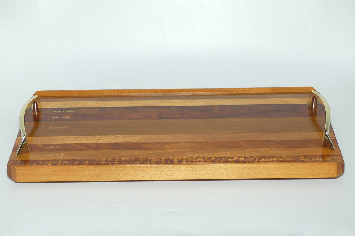 Australian Cabinet Timbers drinks tray | features numerous Cabinet Timbers