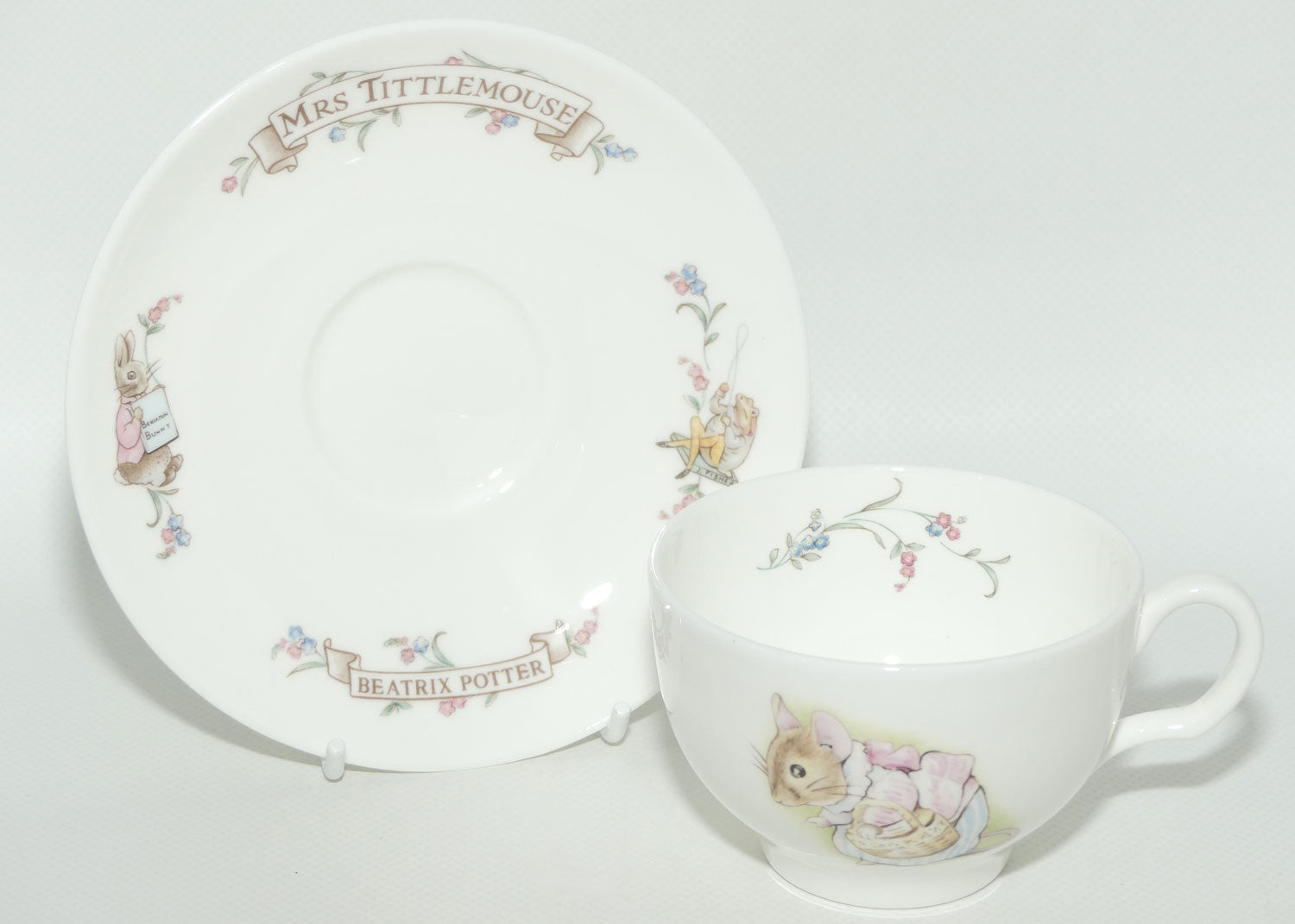 Royal Albert Beatrix Potter Giftware | Mrs Tittlemouse duo | boxed