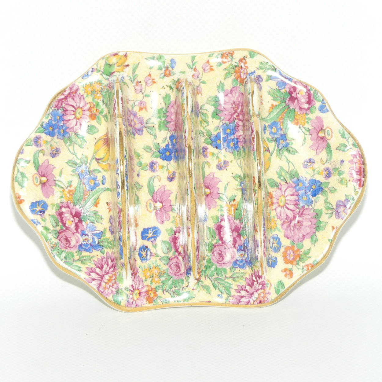 Royal Winton Kinver Chintz two slice toast rack | Wide shape