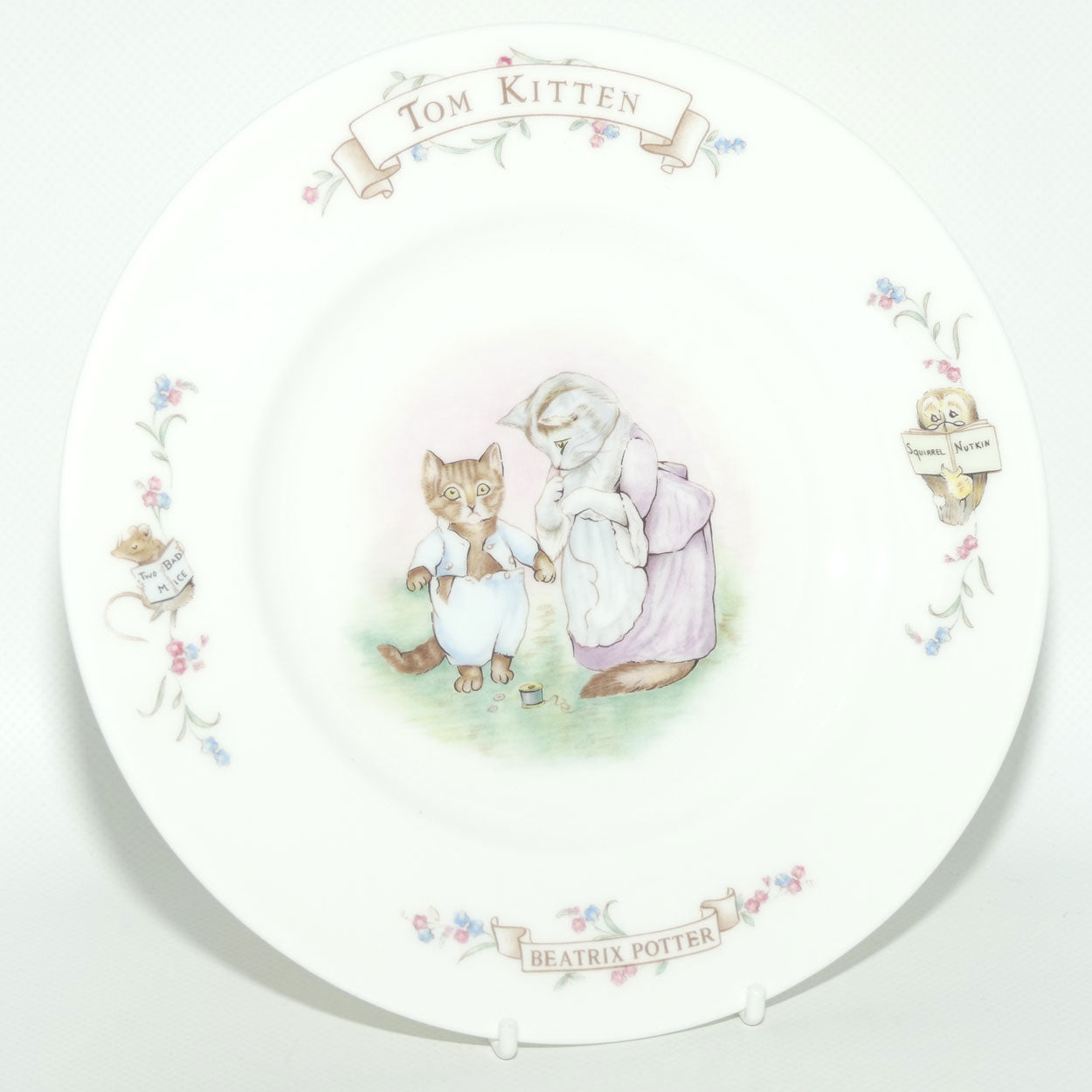 Royal Albert Beatrix Potter | The World of Beatrix Potter | Tom Kitten plate | 20.5cm round | boxed