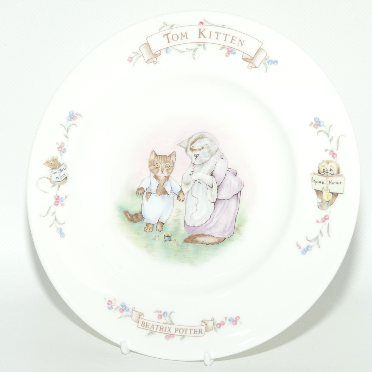 Royal Albert Beatrix Potter | The World of Beatrix Potter | Tom Kitten plate | 20.5cm round | boxed