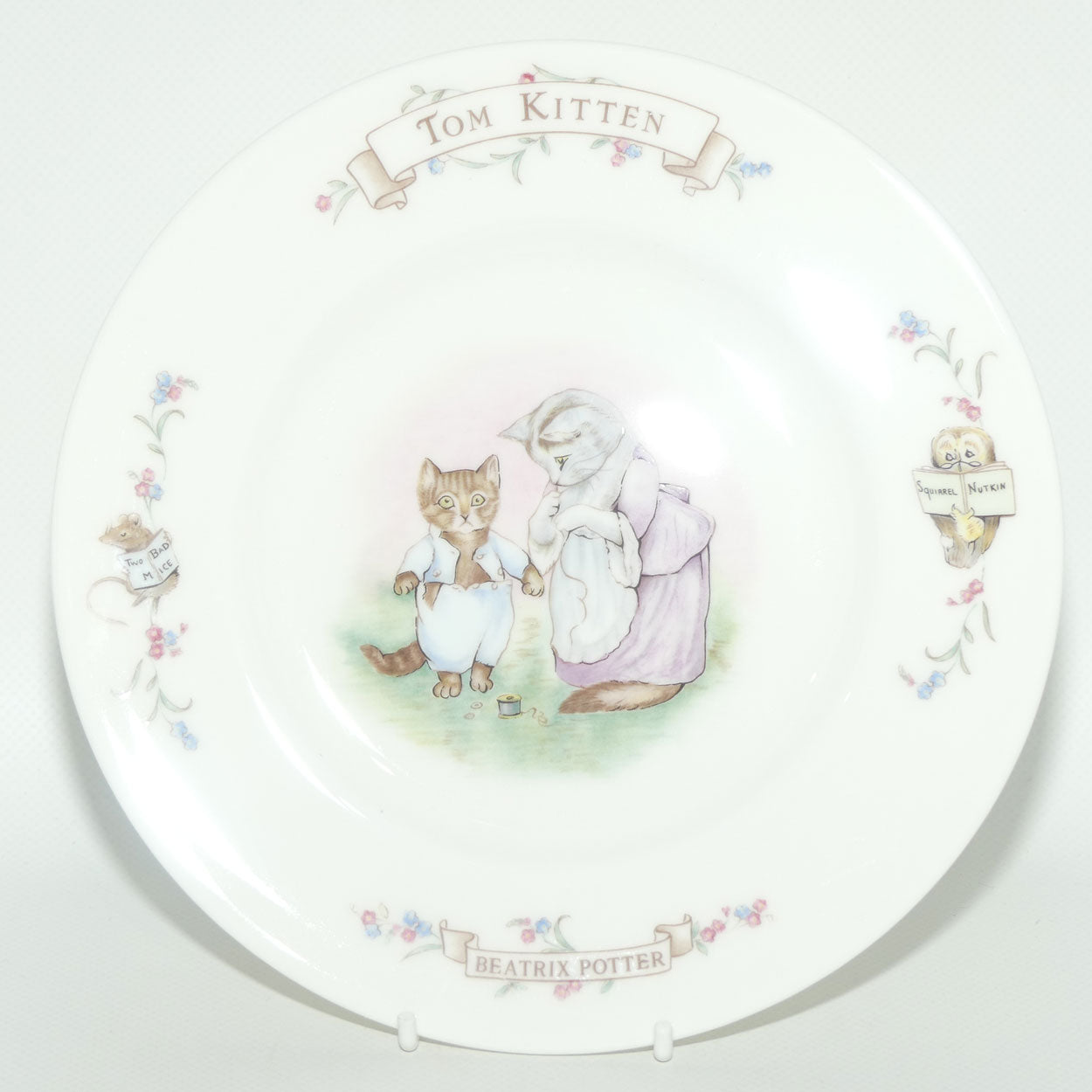 Royal Albert Beatrix Potter | The World of Beatrix Potter | Tom Kitten plate | 20.5cm round | boxed