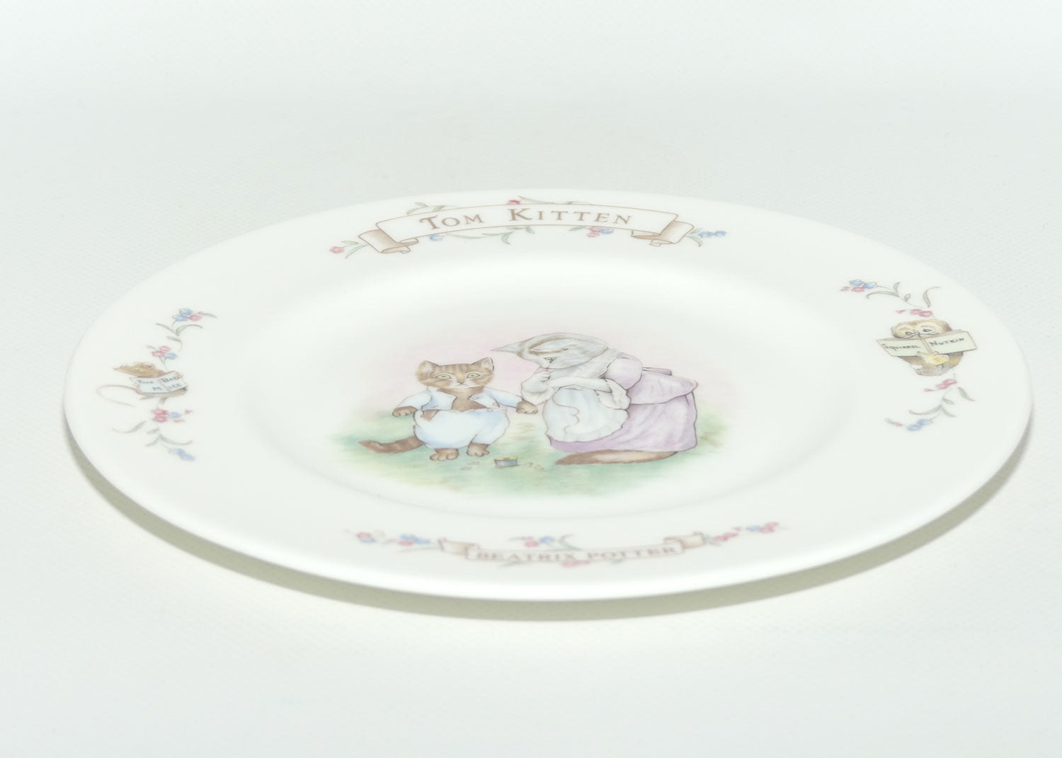 Royal Albert Beatrix Potter | The World of Beatrix Potter | Tom Kitten plate | 20.5cm round | boxed