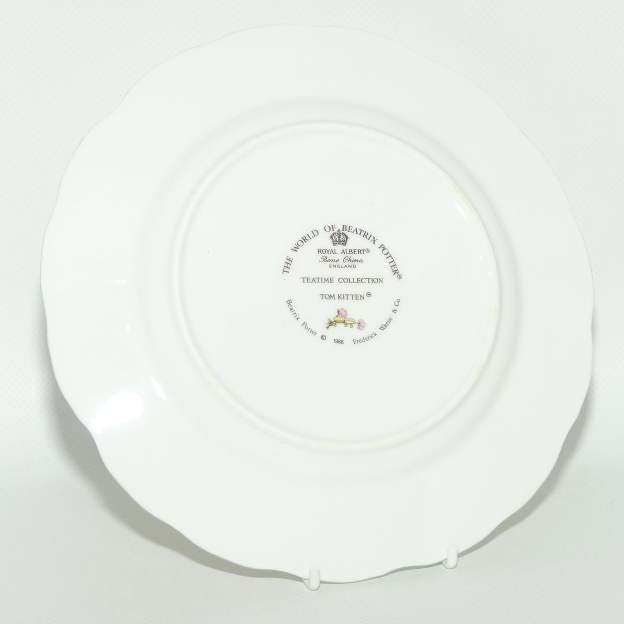 Royal Albert Beatrix Potter | The World of Beatrix Potter Teatime Collection | Tom Kitten | 20.5cm figured edge plate | boxed
