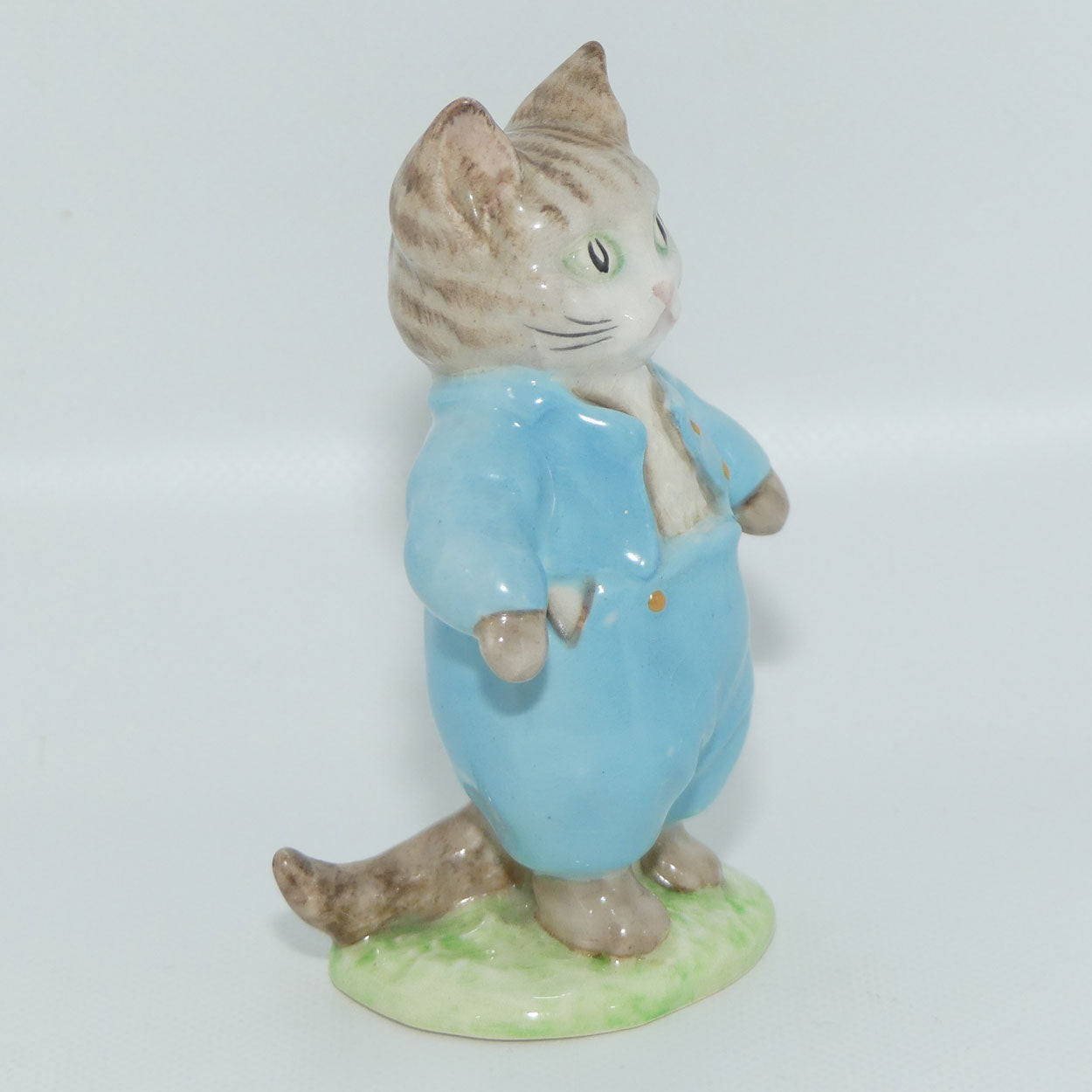 Beswick Beatrix Potter Tom Kitten | Pale Green Eyes | BP2a Gold Oval | #3