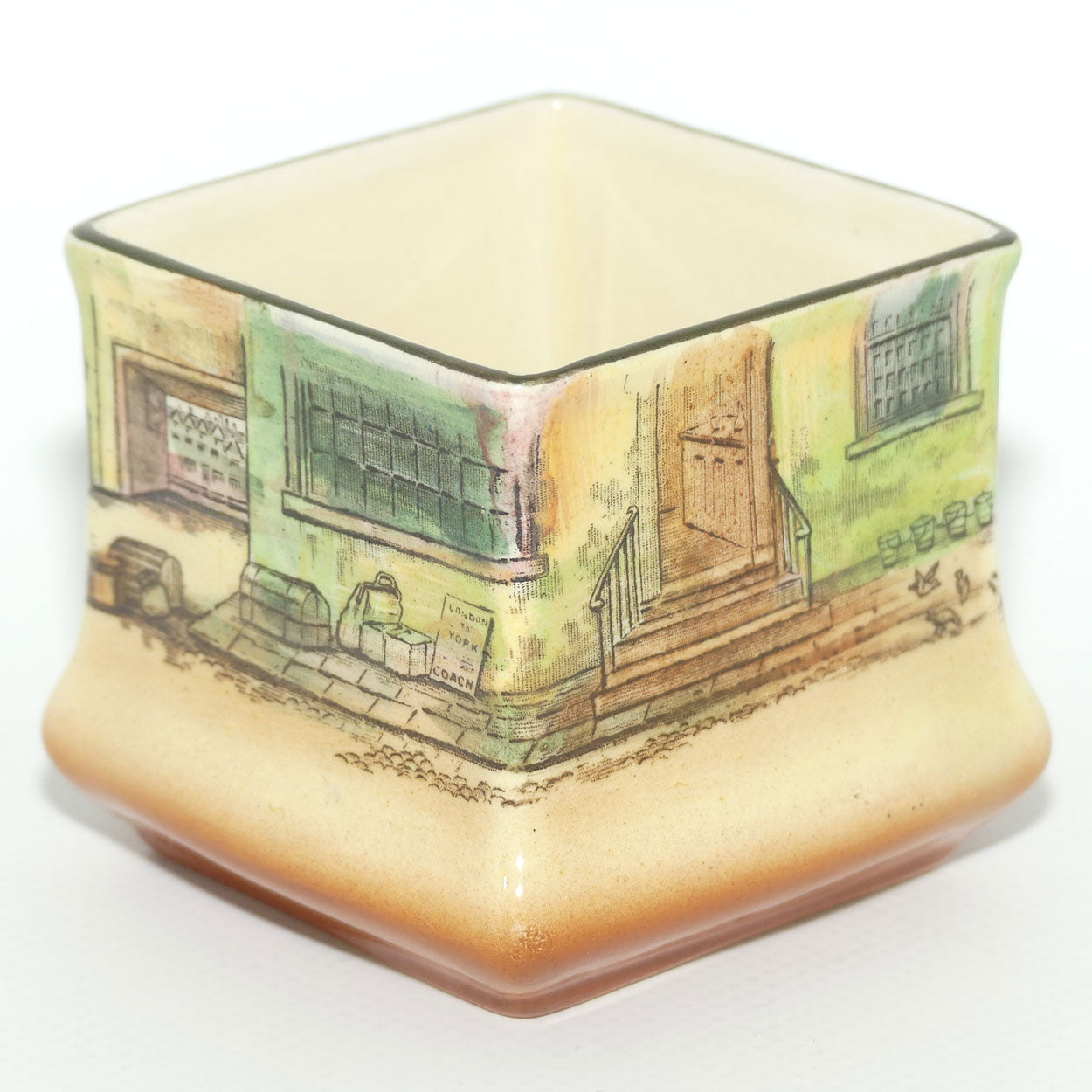 Royal Doulton Dickens Tony Weller small square vase D5175 | Shape 7013