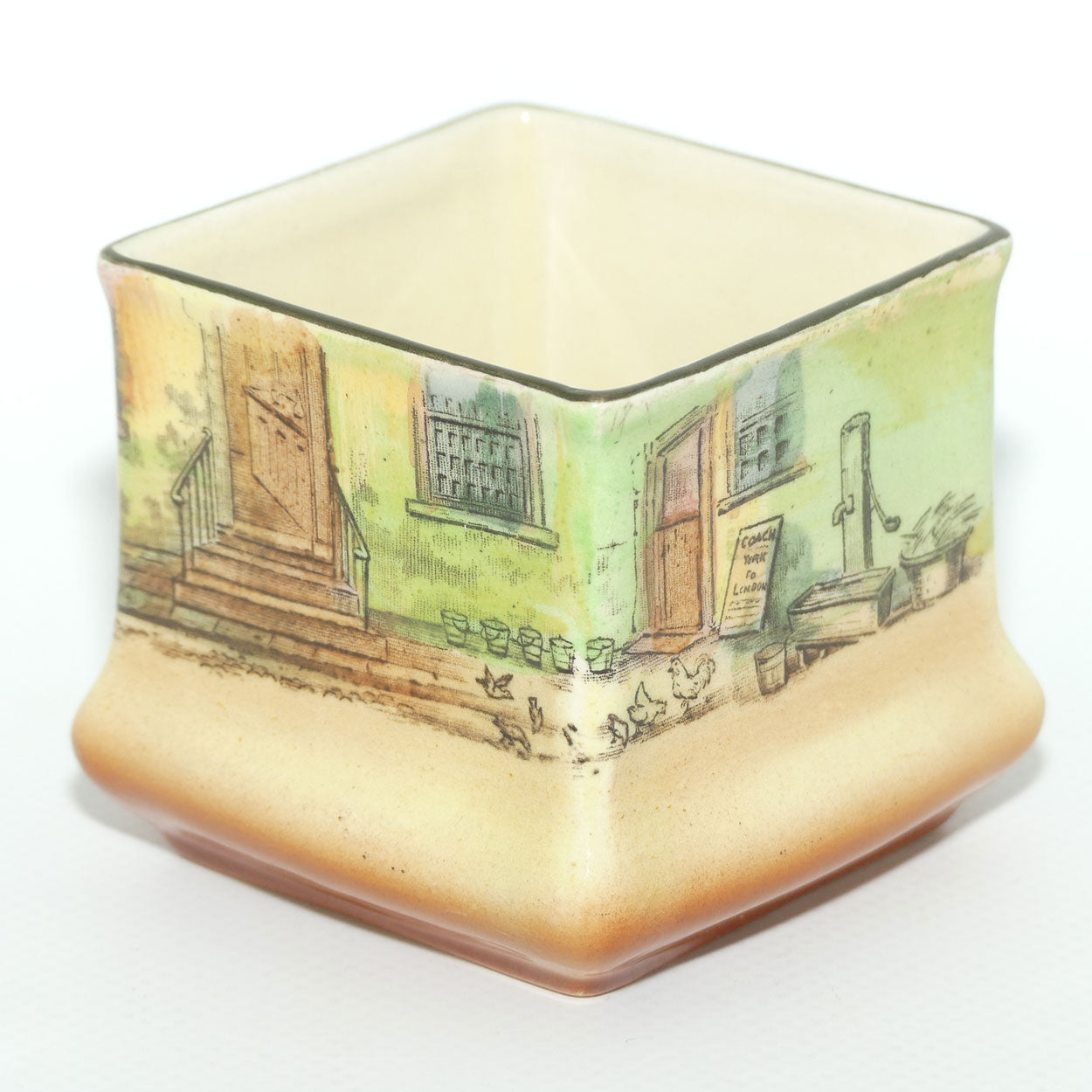 Royal Doulton Dickens Tony Weller small square vase D5175 | Shape 7013