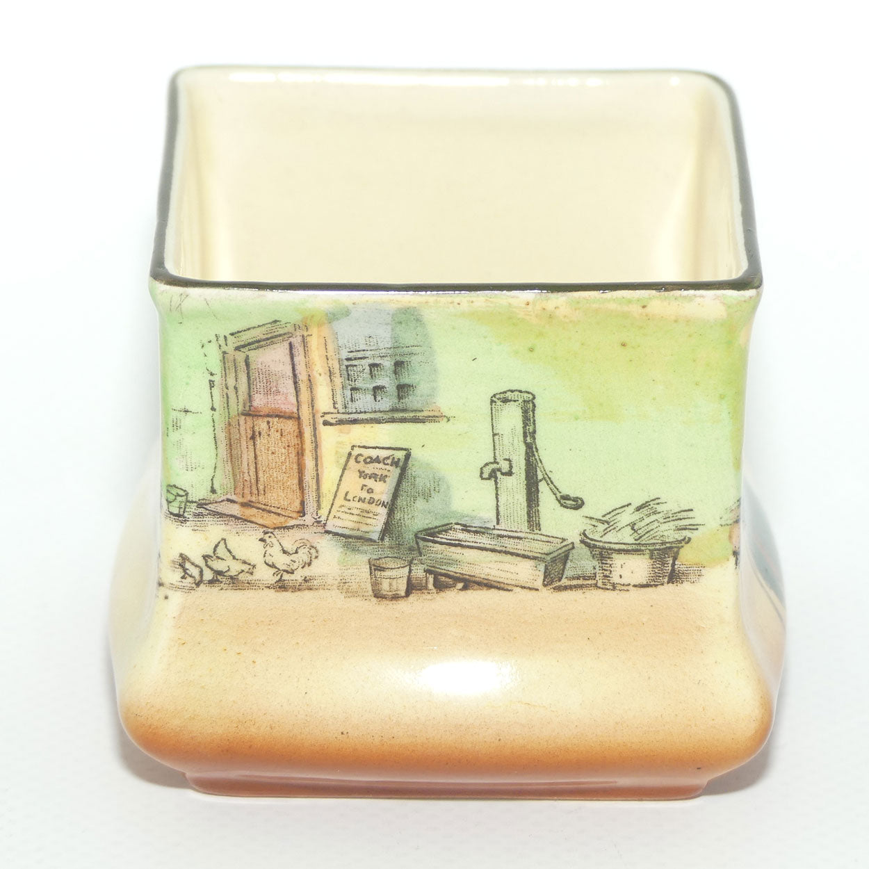 Royal Doulton Dickens Tony Weller small square vase D5175 | Shape 7013