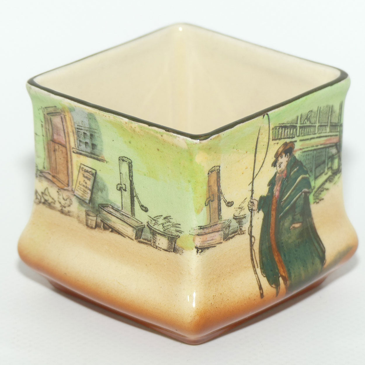 Royal Doulton Dickens Tony Weller small square vase D5175 | Shape 7013