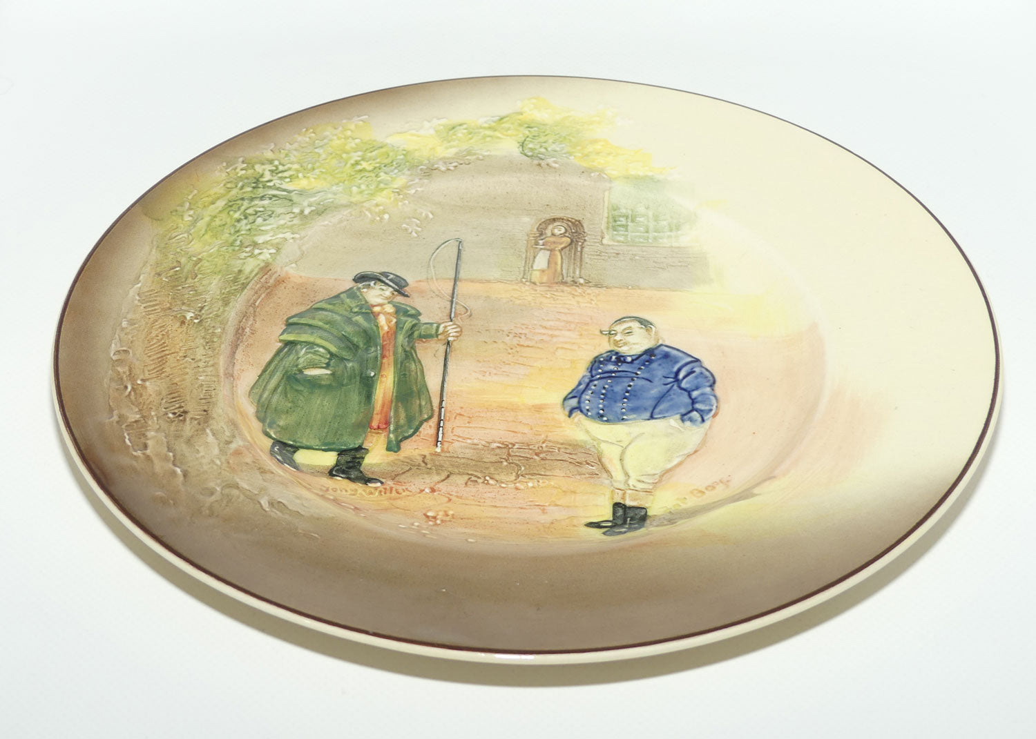 Royal Doulton Dickens Tony Weller low relief round plate D5833