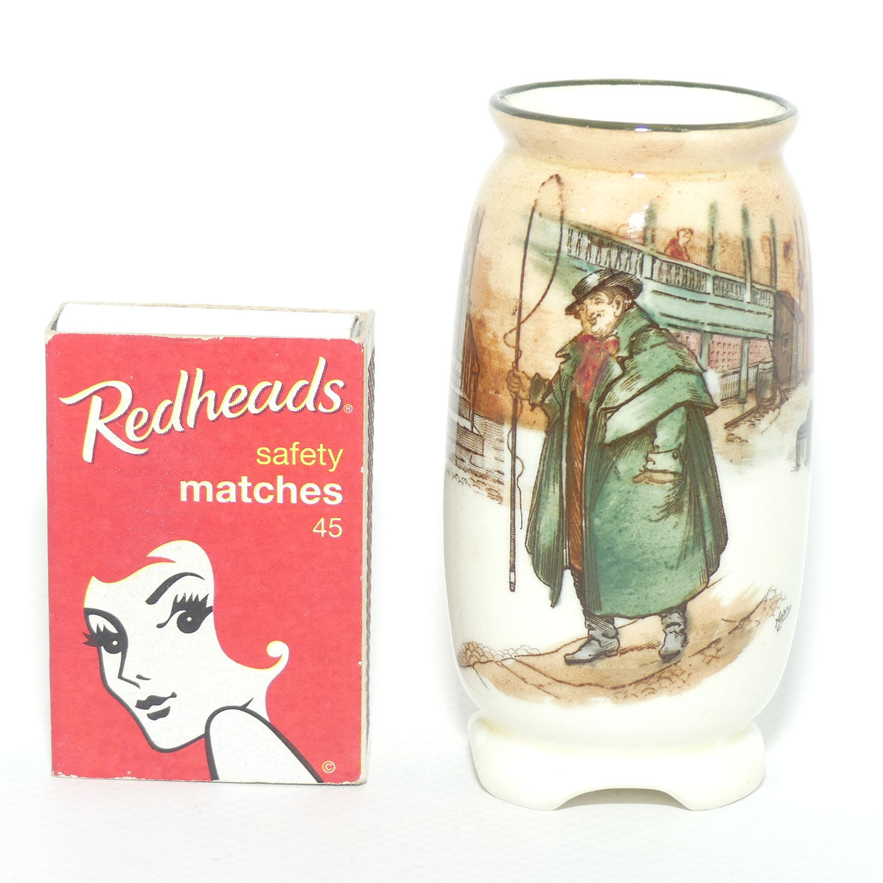 Royal Doulton Dickens Tony Weller taller miniature vase | Shape 1198