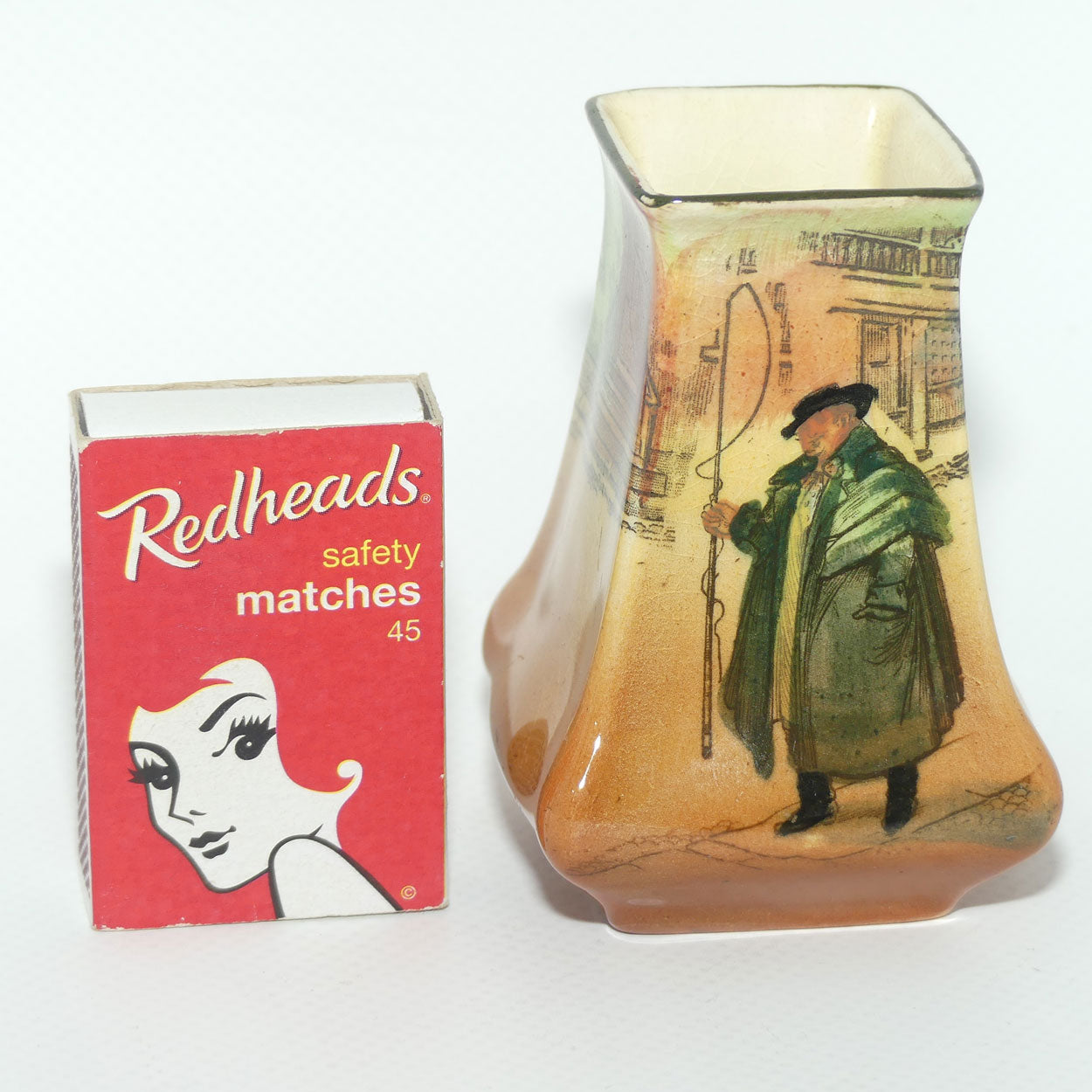 Royal Doulton Dickens Tony Weller small narrow vase