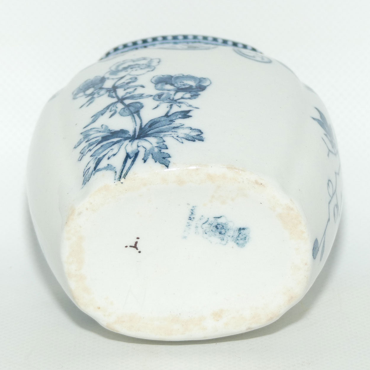 Doulton Burslem Warwick Blue and White toothbrush holder