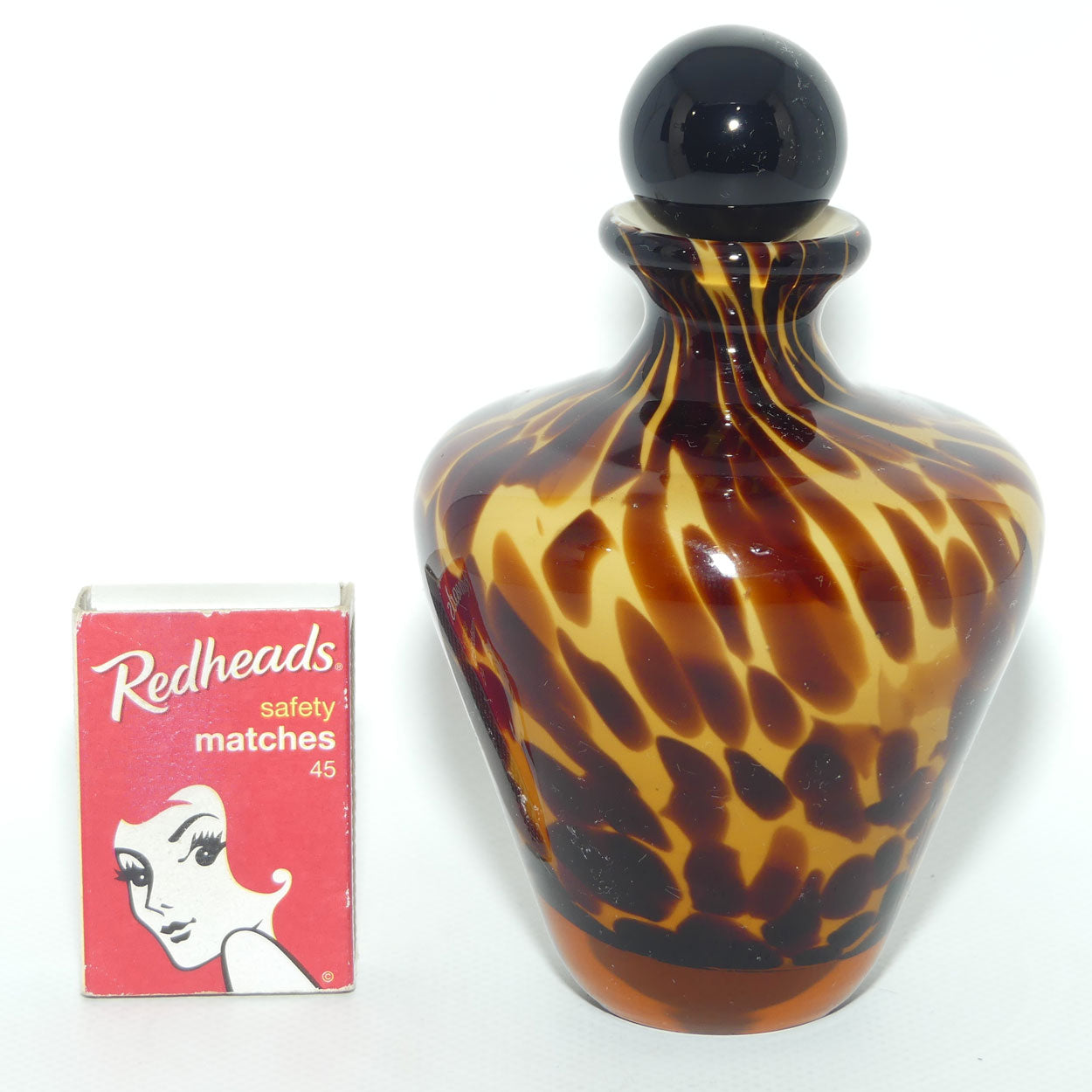 Art Glass Tortoiseshell perfume bottle