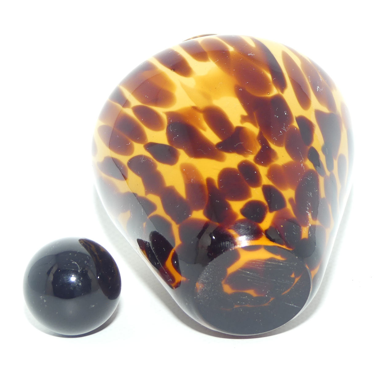 Art Glass Tortoiseshell perfume bottle