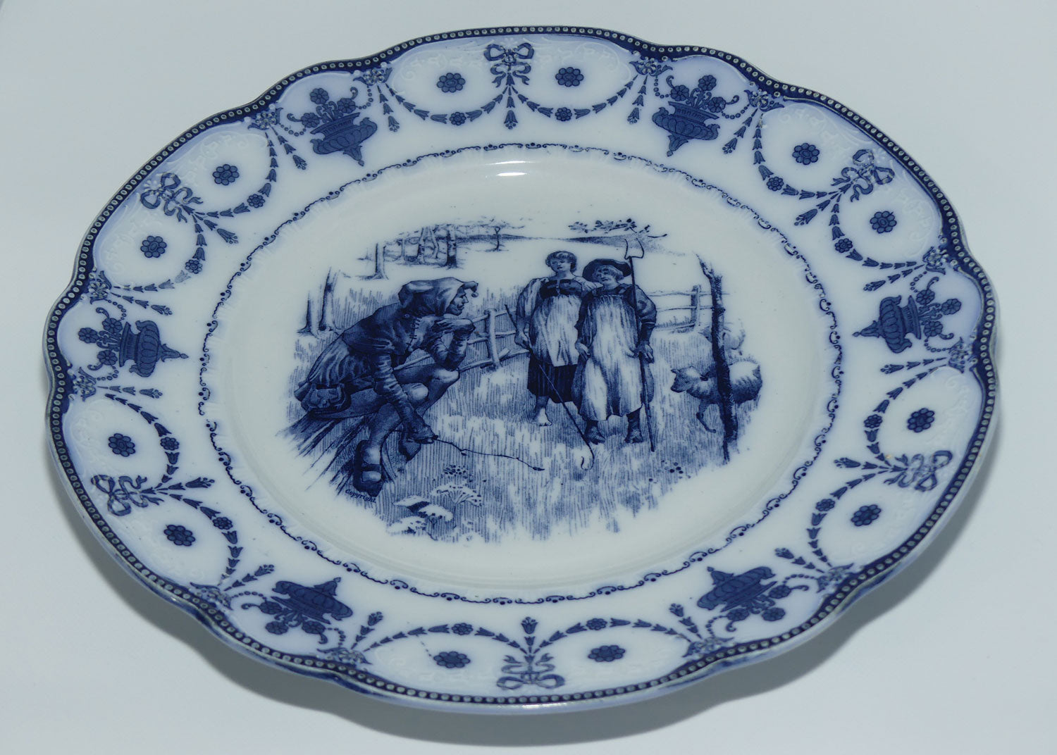 Royal Doulton Shakespearean A | Flow Blue | As You like It | Touch