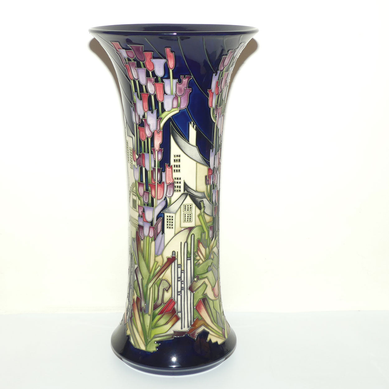 Moorcroft Town of Flowers 159/18 Prestige Vase (Num Ed)