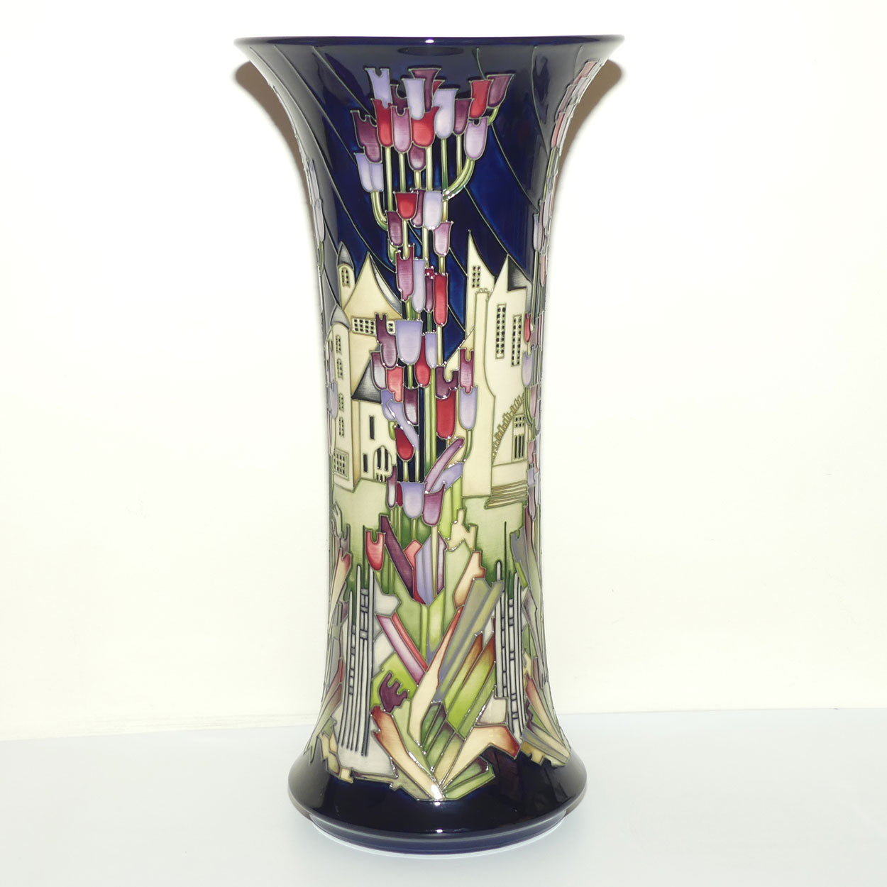 Moorcroft Town of Flowers 159/18 Prestige Vase (Num Ed)