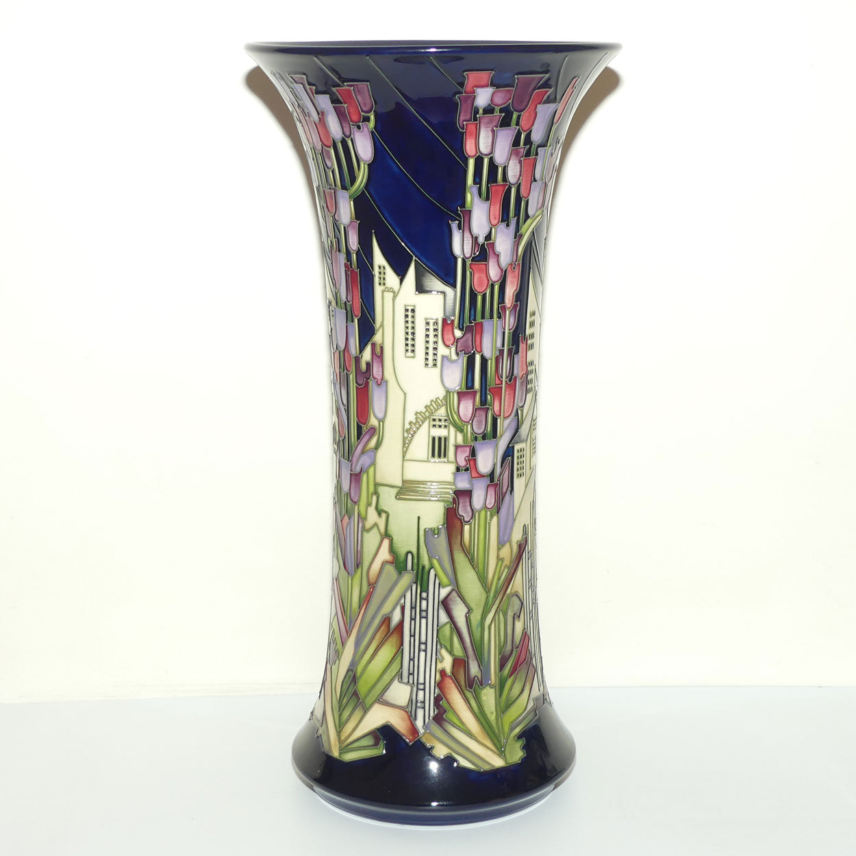 Moorcroft Town of Flowers 159/18 Prestige Vase (Num Ed)