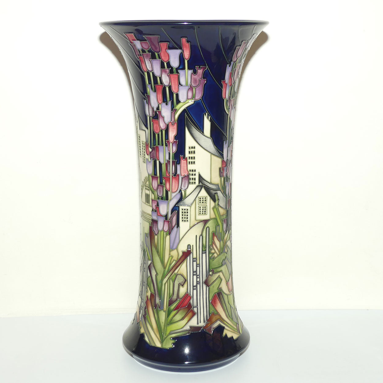 Moorcroft Town of Flowers 159/18 Prestige Vase (Num Ed)