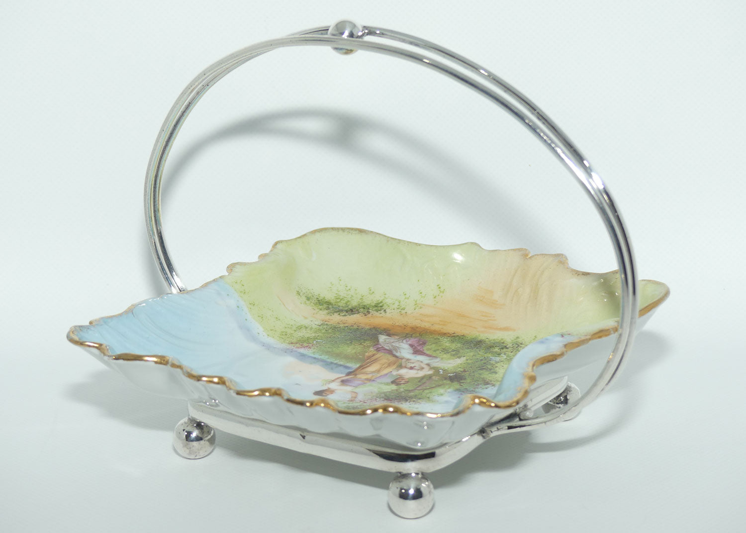 Superb European Tray in EP Silver Plated stand