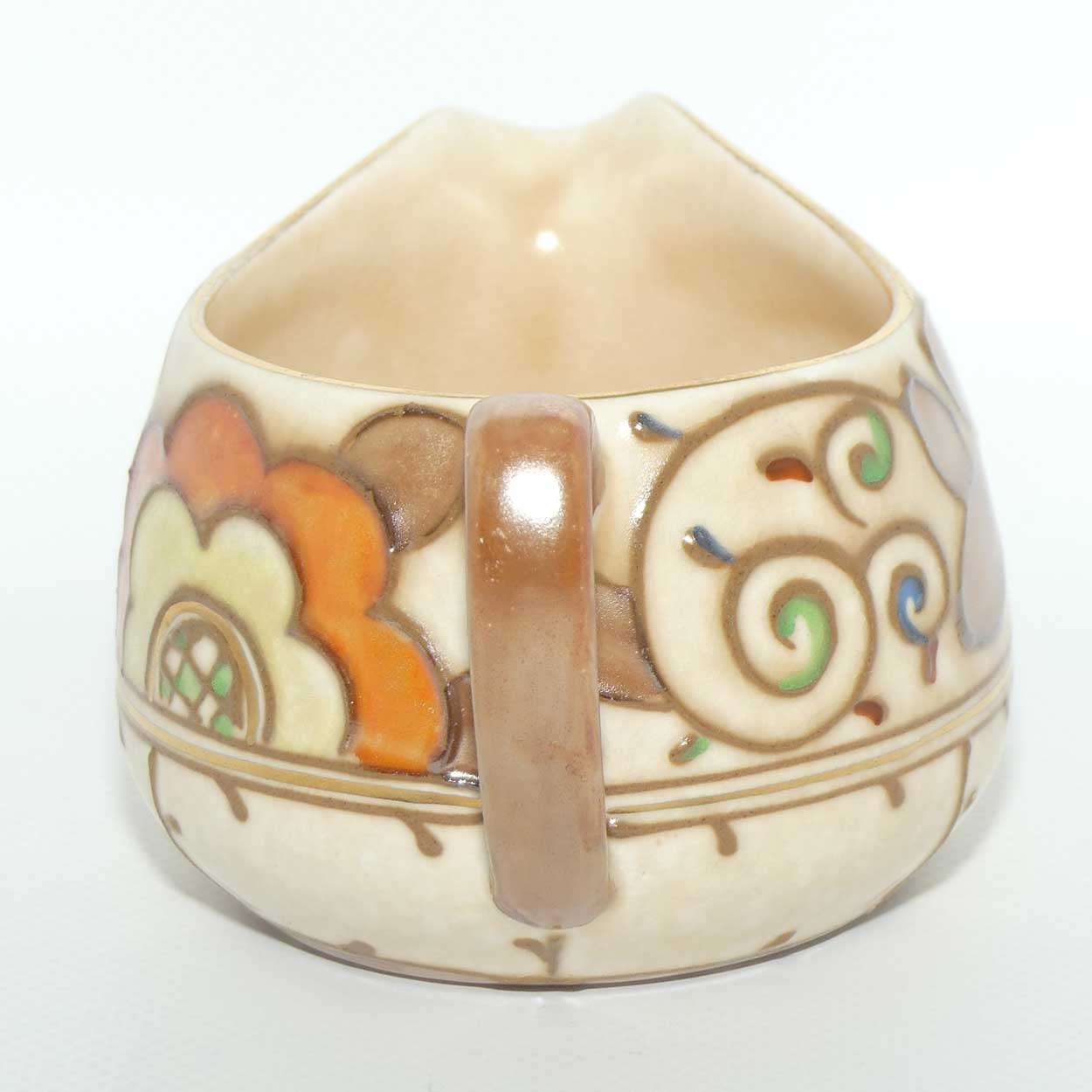Bursley Ware Charlotte Rhead Trellis pattern milk jug | Shape 10