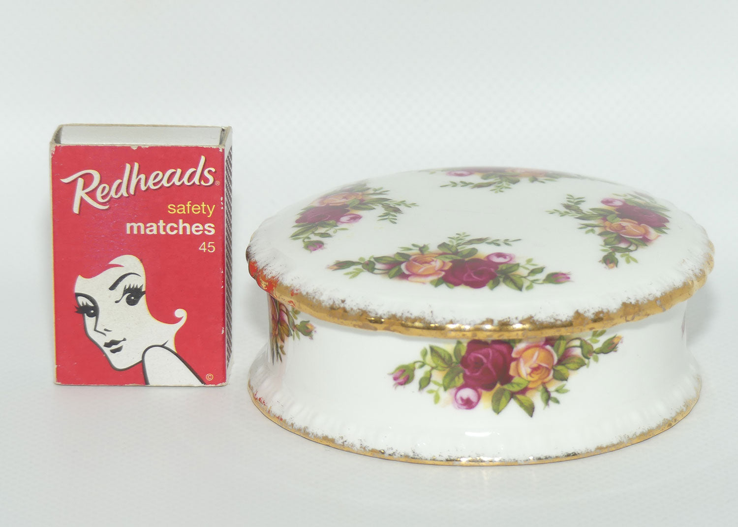 Royal Albert Old Country Roses England | Trinket box | early backstamp