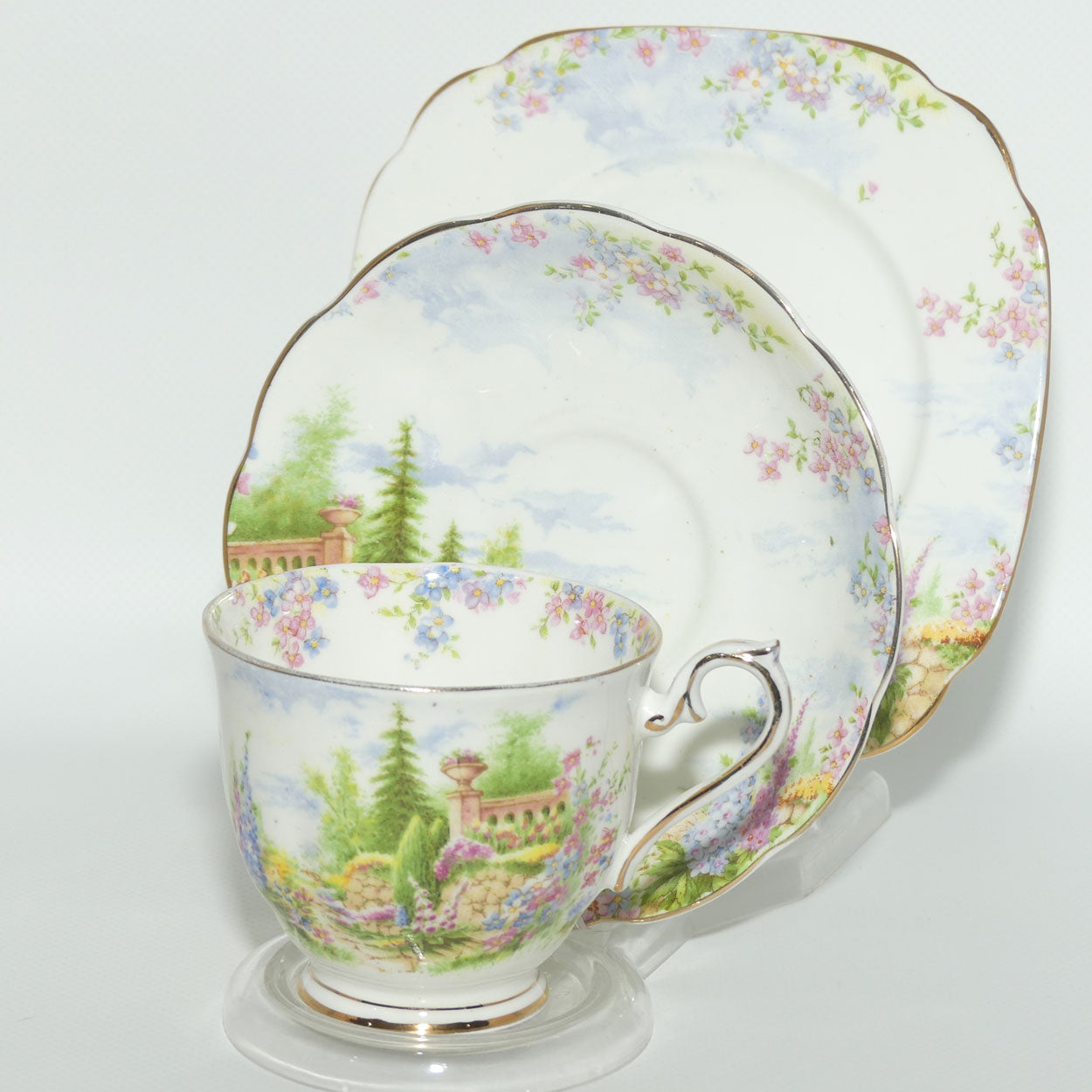 Royal Albert Bone China Kentish Rockery trio