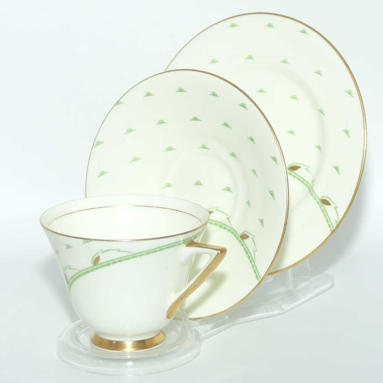 Royal Doulton Yvonne pattern trio | Art Deco | V1653