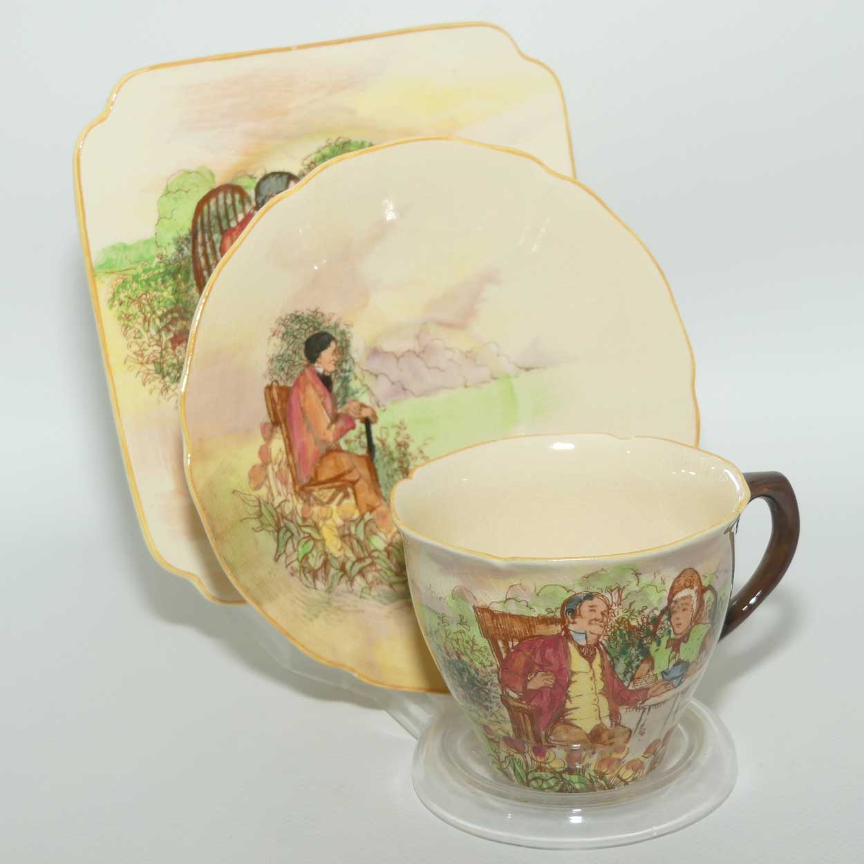 Royal Doulton A Hundred Years Ago pattern trio D5499