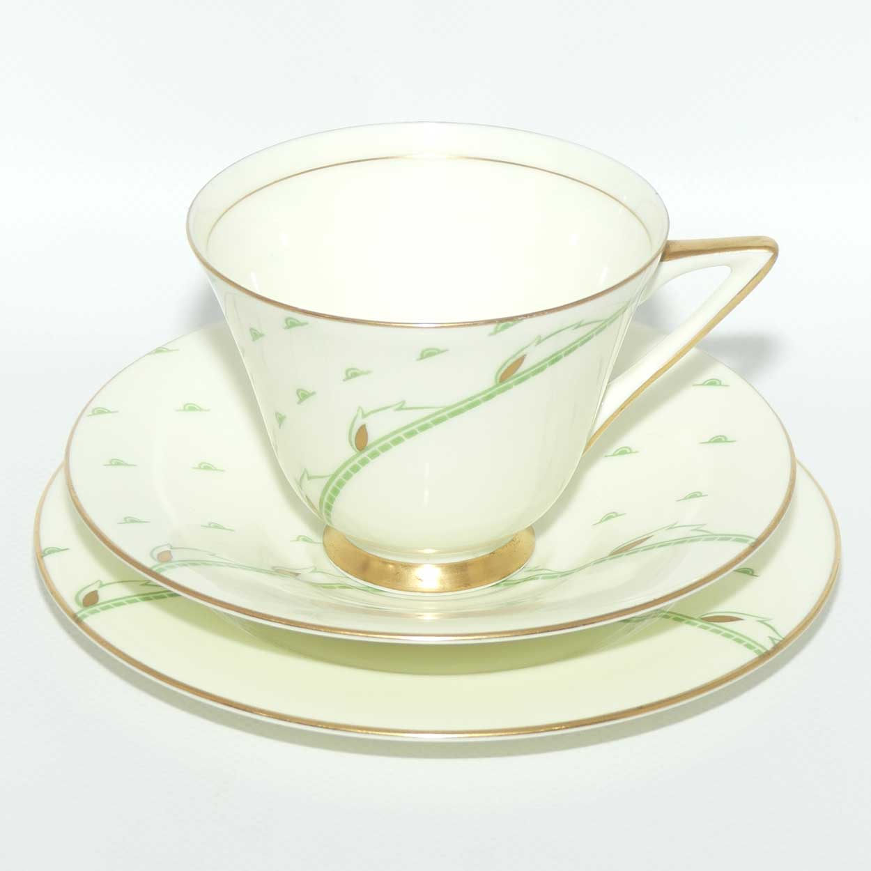 Royal Doulton Yvonne pattern trio | Art Deco | V1653