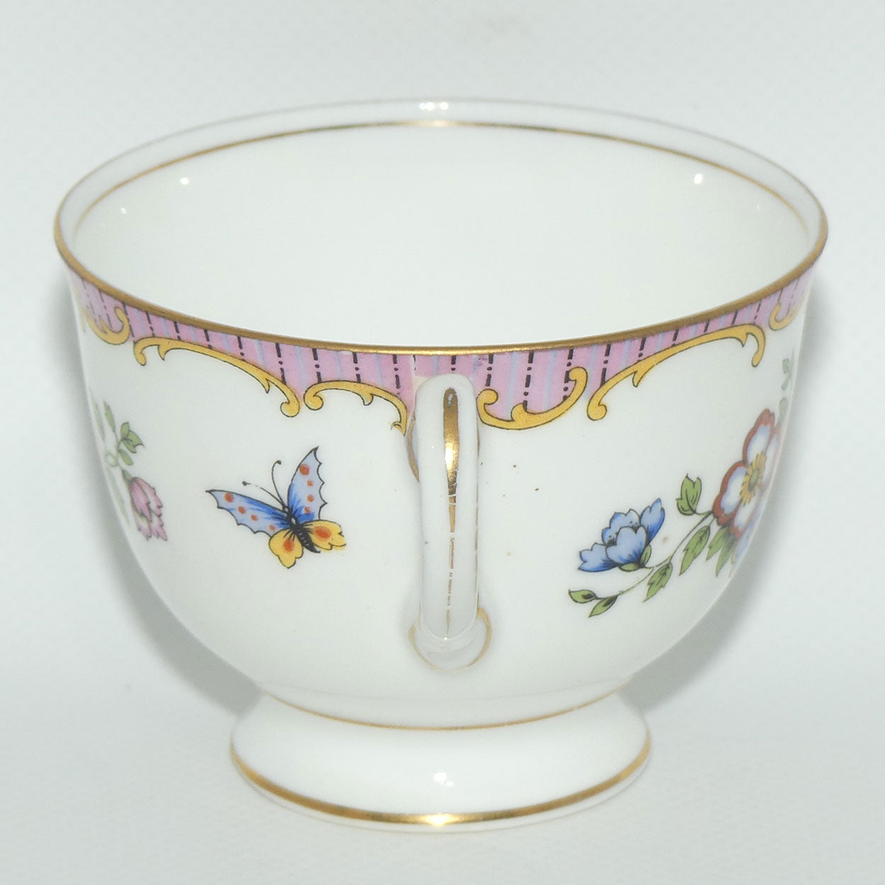 Aynsley Bone China Butterfly and Floral trio