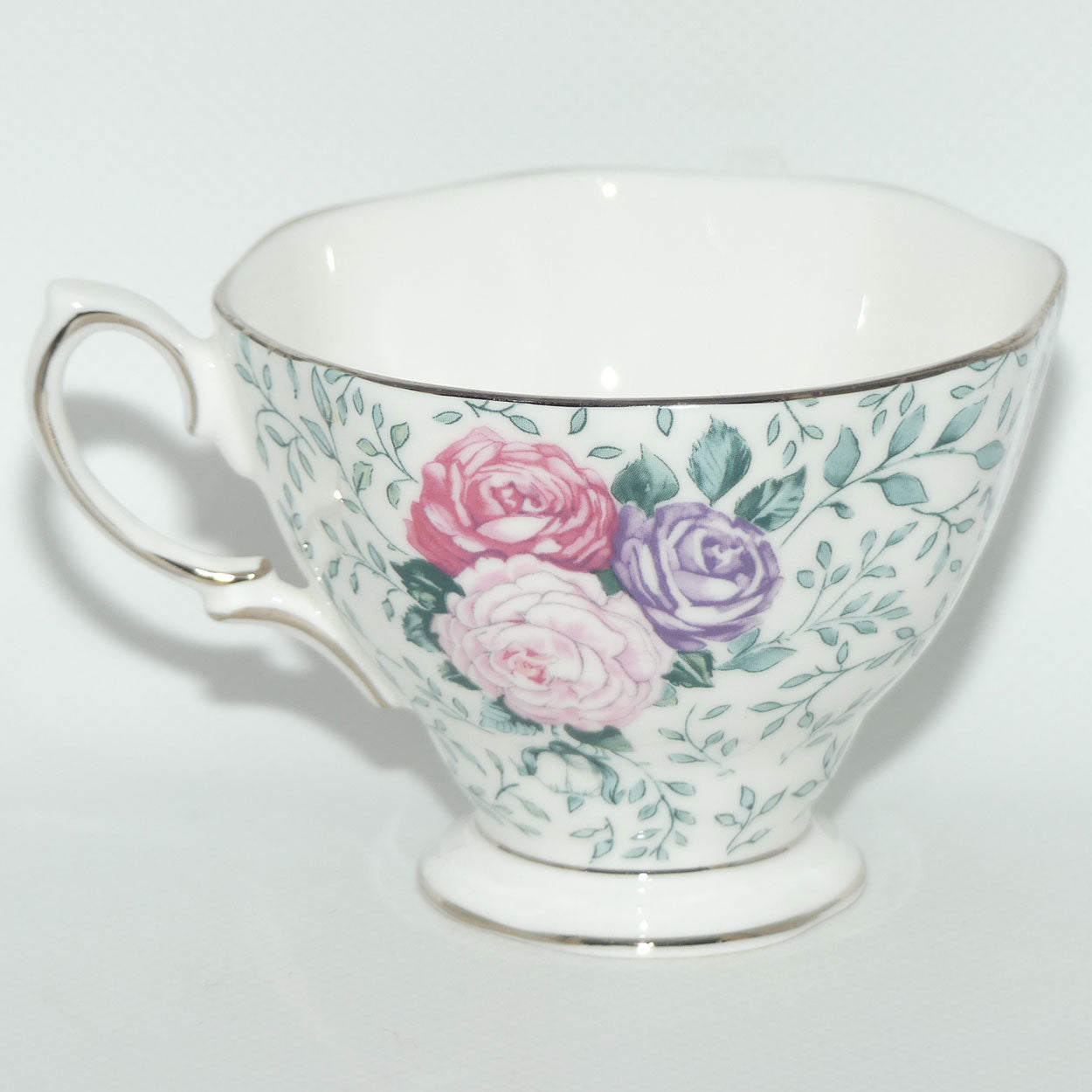 Royal Albert Bone China England Rose Garland trio | later stamp