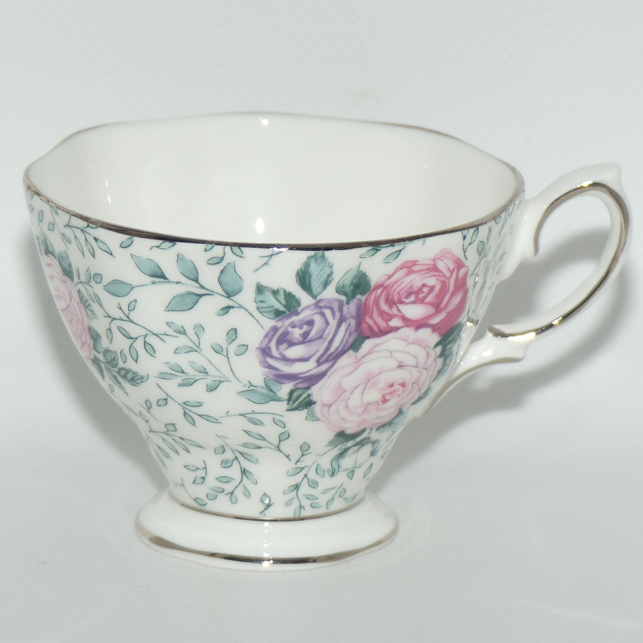 Royal Albert Bone China England Rose Garland trio | later stamp
