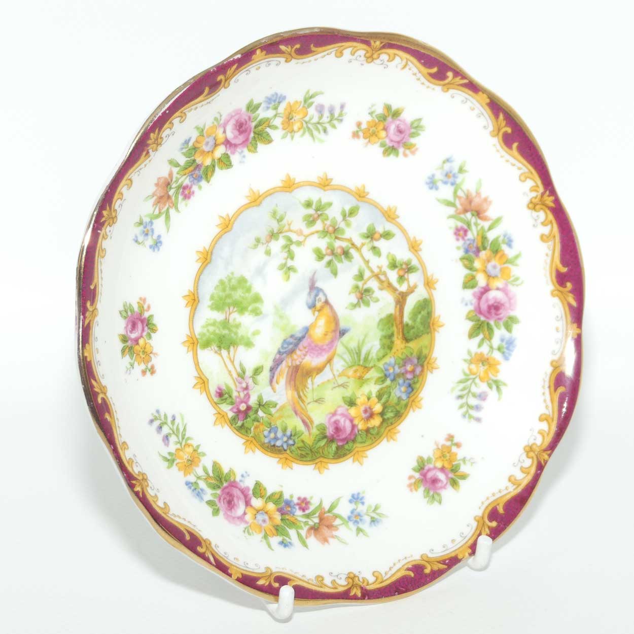 Royal Albert Bone China Chelsea Bird trio | Red Trim