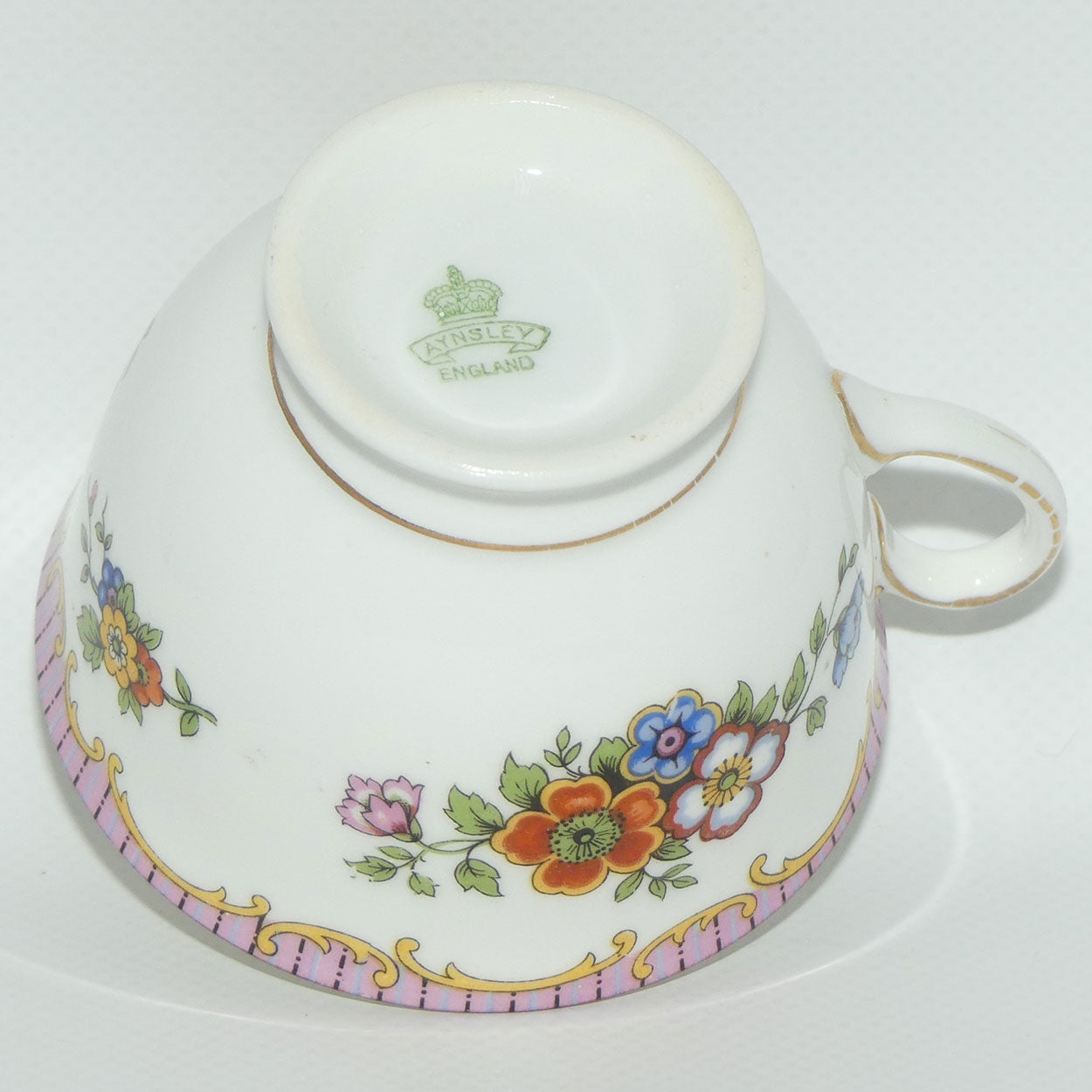 Aynsley Bone China Butterfly and Floral trio