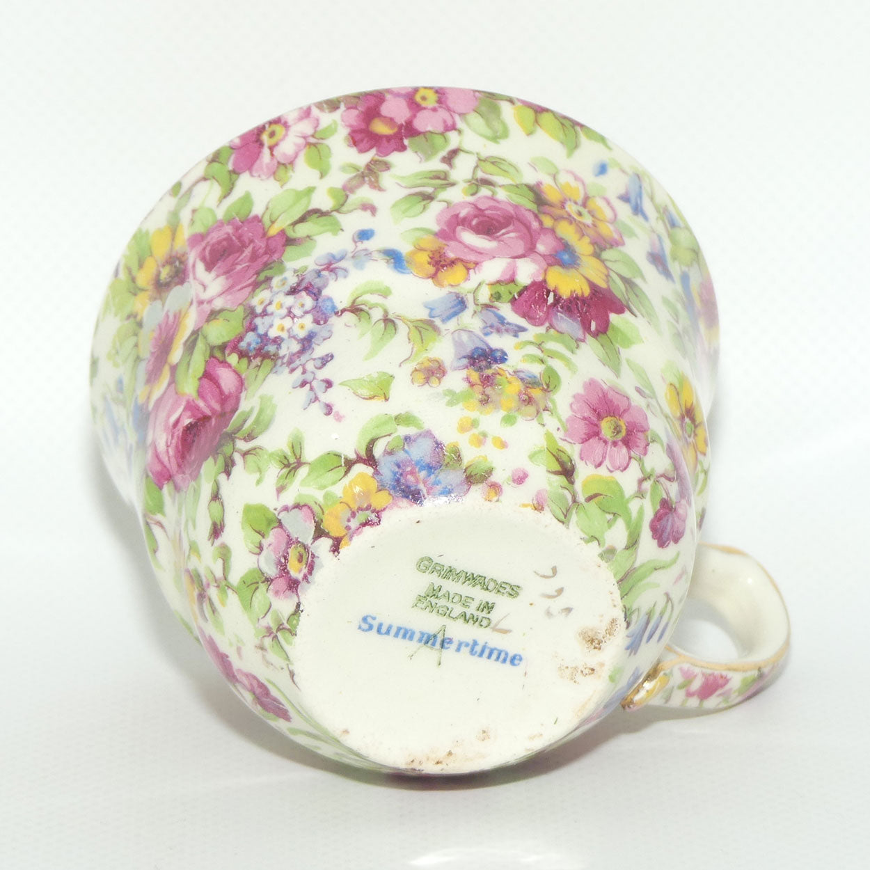 Royal Winton Summertime Chintz tea trio | Square Plate | #1