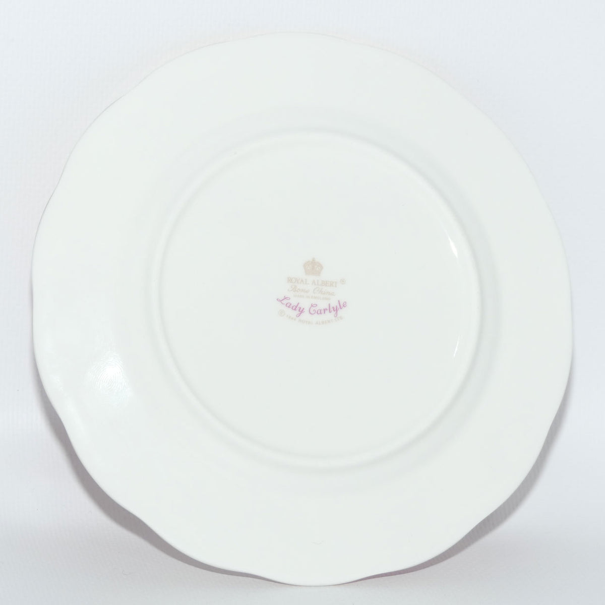 Royal Albert Bone China Lady Carlyle trio | Pink | Malvern | © 1944 Royal Albert Ltd