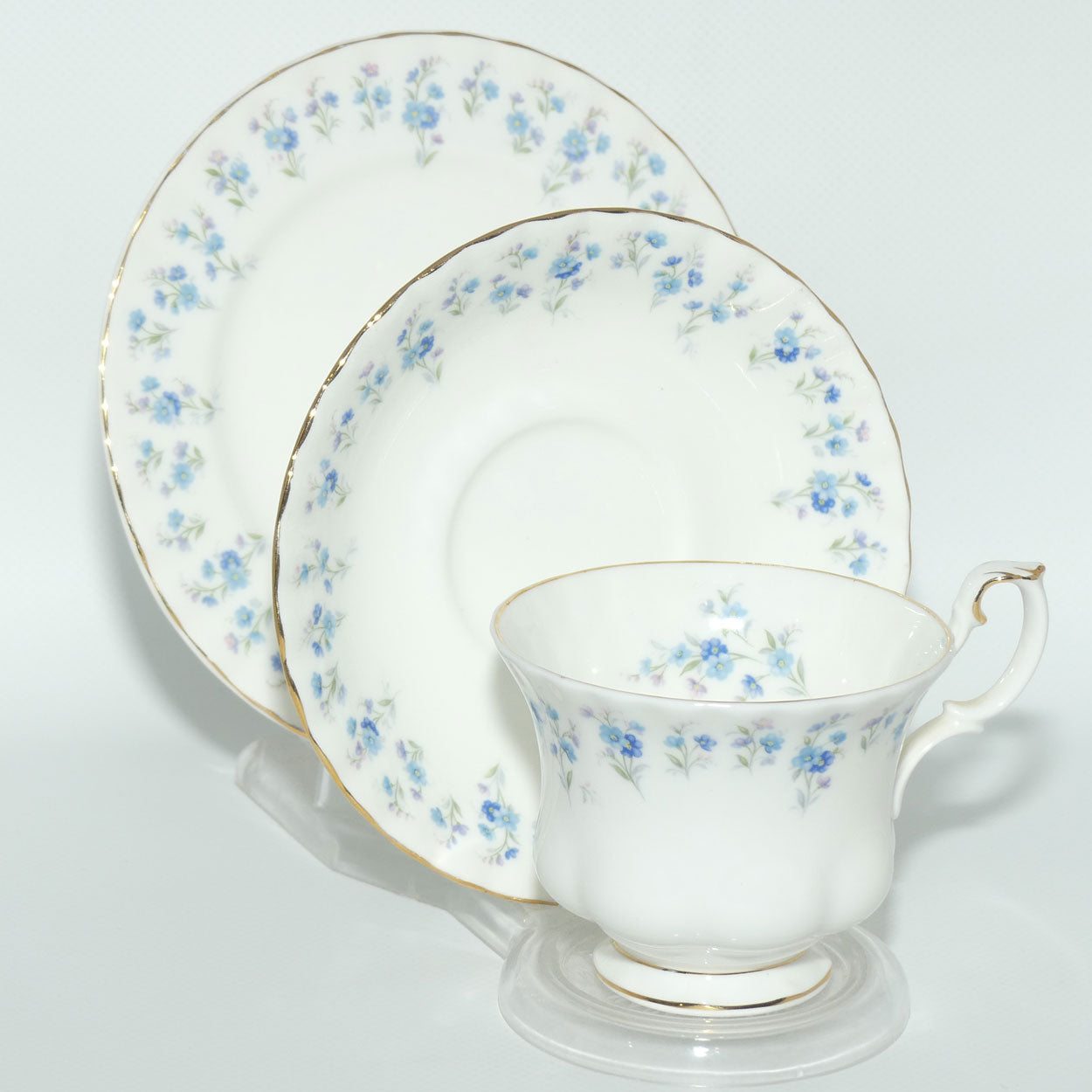 Royal Albert Bone China England Memory Lane trio | later stamp