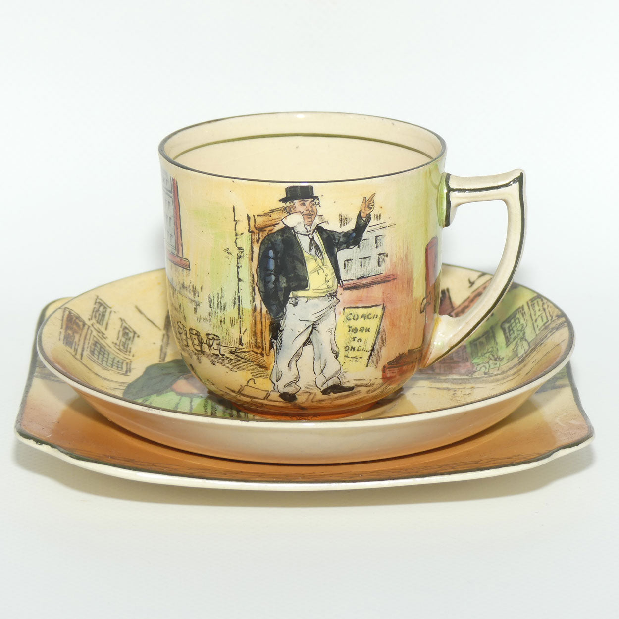 Royal Doulton Dickens trio #2 Cuttle | Gamp | Rudge D5175