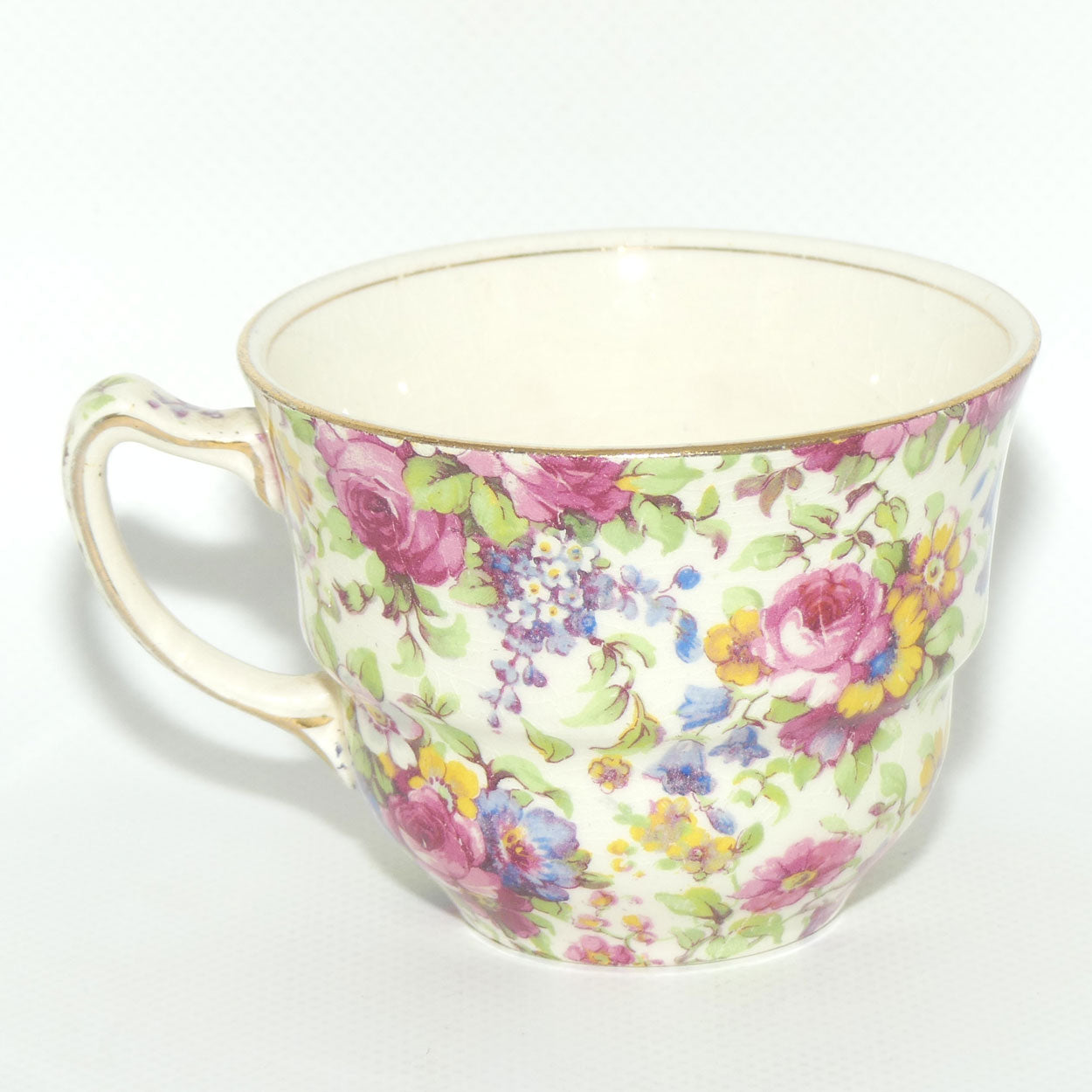 Royal Winton Summertime Chintz tea trio | Square Plate | #2