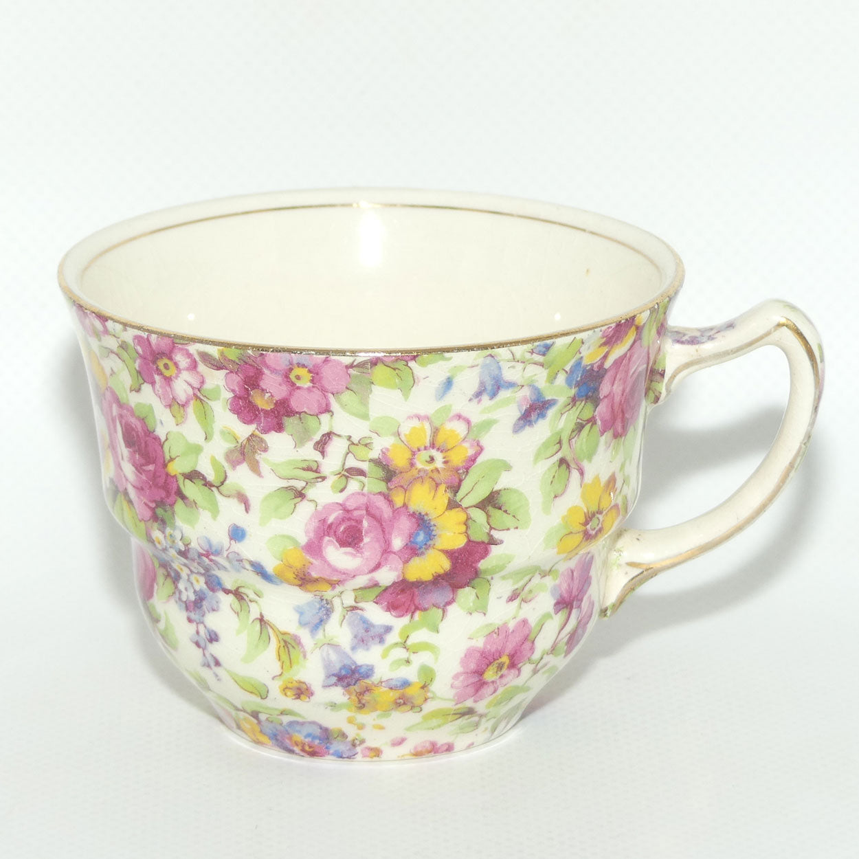 Royal Winton Summertime Chintz tea trio | Square Plate | #2