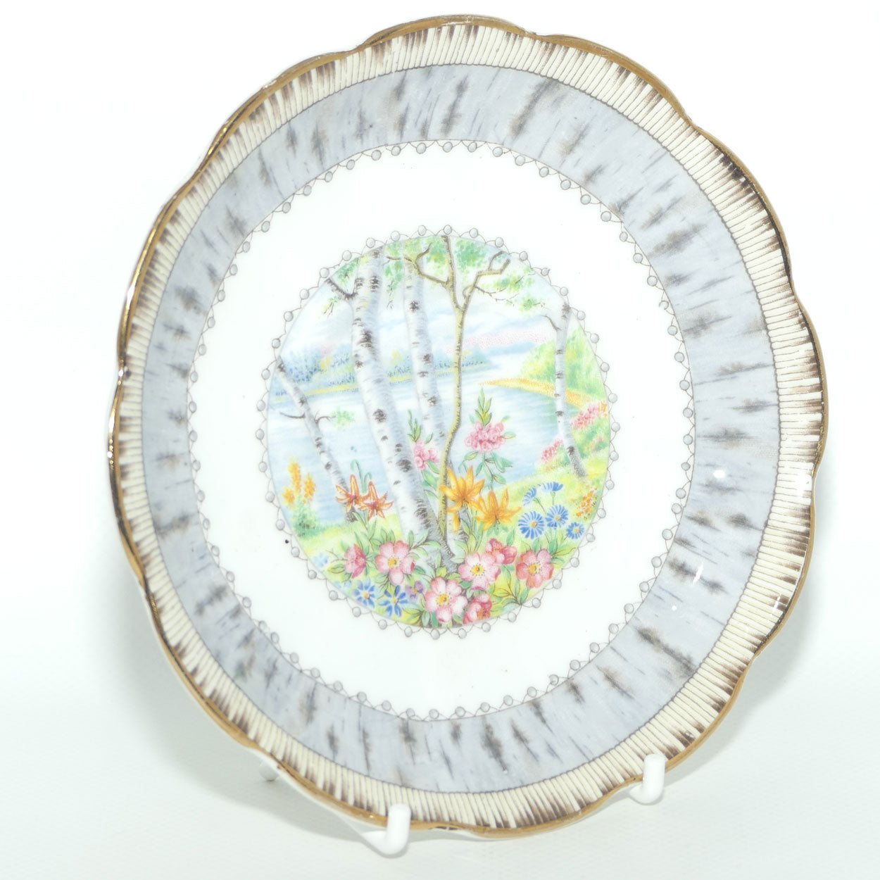 Royal Albert Bone China Silver Birch trio | #2